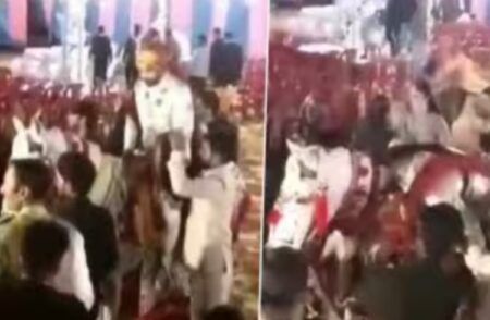 SHOCKING : ಮದುವೆ ಮೆರವಣಿಗೆ ವೇಳೆ ಹೃದಯಾಘಾತದಿಂದ ವರ ಸಾವು ; ಶಾಕಿಂಗ್ ವಿಡಿಯೋ ವೈರಲ್