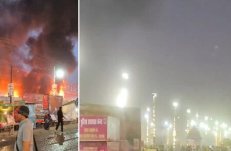 Watch Video: ‘ಪ್ರಯಾಗ್ ರಾಜ್’ನಲ್ಲಿ ಮತ್ತೆ ಬೆಂಕಿ ಅವಘಡ: ಹೊತ್ತಿ ಉರಿಯುತ್ತಿರುವ ಡೇರೆಗಳು | Fire in Mahakumbh