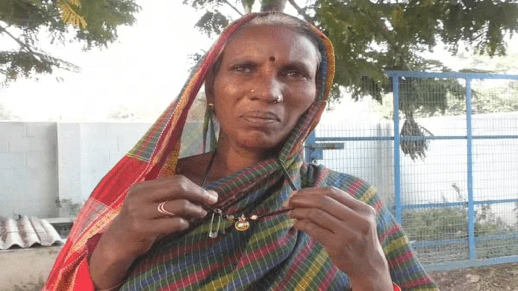 Woman who bought mangalya with Grihalakshmi's money: