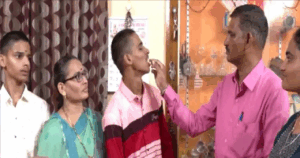Parents feed cake to son who failed in 6 subjects!