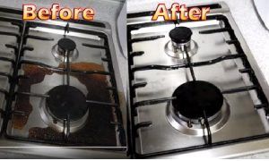 You can clean the gas burner in your home using just these 2 items!