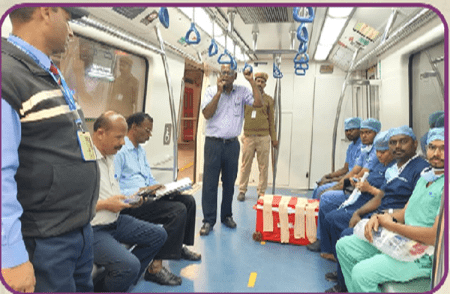 ನಮ್ಮ ಮೆಟ್ರೋದಲ್ಲಿ ಕೇವಲ 61 ನಿಮಿಷದಲ್ಲಿ ಅಂಗಾಂಗ ಸಾಗಾಟ : ನಾಲ್ವರು ರೋಗಿಗಳಿಗೆ ಜೀವದಾನ ಮಾಡಿದ ಯುವಕ!