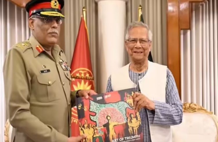 ಭಾರತದ ಈಶಾನ್ಯವನ್ನ ಬಾಂಗ್ಲಾದ ಭಾಗವಾಗಿ ತೋರಿಸುವ ನಕ್ಷೆಯನ್ನ ‘ಪಾಕ್ ಜನರಲ್’ಗೆ ನೀಡಿದ ‘ಯೂನಸ್’