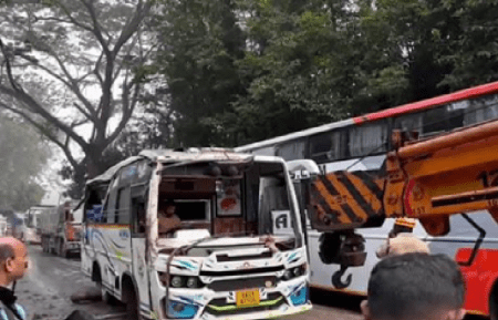 BREAKING : ಚಿಕ್ಕಮಗಳೂರಲ್ಲಿ ಖಾಸಗಿ ಬಸ್ ಪಲ್ಟಿ : ಪ್ರವಾಸಕ್ಕೆ ಬಂದಿದ್ದ 11 ವಿದ್ಯಾರ್ಥಿಗಳಿಗೆ ಗಾಯ, ಐವರ ಸ್ಥಿತಿ ಚಿಂತಾಜನಕ