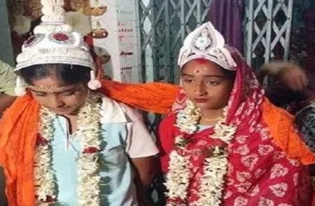 ಮನೆಯವರ ವಿರೋಧದ ನಡುವೆಯೂ ಪ್ರೀತಿಸಿ ಸಲಿಂಗ ವಿವಾಹವಾದ ಯುವತಿಯರು.!