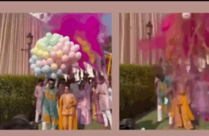 ಶಾಕಿಂಗ್: ಅರಿಶಿನ ಶಾಸ್ತ್ರದ ಎಂಟ್ರಿ ವೇಳೆ ಬೆಂಕಿ ಅವಘಡ; ಹೈಡ್ರೋಜನ್ ಬಲೂನ್ನಿಂದ ವಧು-ವರರಿಗೆ ಸುಟ್ಟ ಗಾಯ!