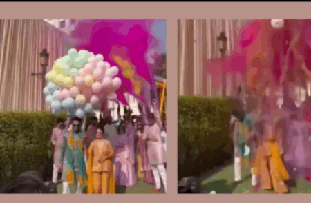 ಶಾಕಿಂಗ್: ಅರಿಶಿನ ಶಾಸ್ತ್ರದ ಎಂಟ್ರಿ ವೇಳೆ ಬೆಂಕಿ ಅವಘಡ; ಹೈಡ್ರೋಜನ್ ಬಲೂನ್ನಿಂದ ವಧು-ವರರಿಗೆ ಸುಟ್ಟ ಗಾಯ!