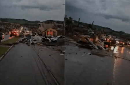 ಬ್ರೆಜಿಲ್ನಲ್ಲಿ ಭೀಕರ ಸುಂಟರಗಾಳಿ : 5 ಮಂದಿ ಸಾವು, 130ಕ್ಕೂ ಹೆಚ್ಚು ಜನರಿಗೆ ಗಾಯ | Watch video