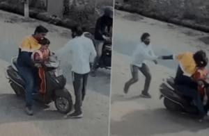 Watch video: ನಡು ರಸ್ತೆಯಲ್ಲೇ ಮಗುವಿನ ಕಿಡ್ನ್ಯಾಪ್ ವಿಫಲ: ಮಾಸ್ಕ್ ವ್ಯಕ್ತಿಯ ವಿರುದ್ಧ ತಂದೆಯ ಹೋರಾಟ, ವಿಡಿಯೋ ವೈರಲ್