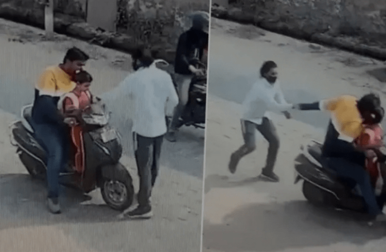 Watch video: ನಡು ರಸ್ತೆಯಲ್ಲೇ ಮಗುವಿನ ಕಿಡ್ನ್ಯಾಪ್ ವಿಫಲ: ಮಾಸ್ಕ್ ವ್ಯಕ್ತಿಯ ವಿರುದ್ಧ ತಂದೆಯ ಹೋರಾಟ, ವಿಡಿಯೋ ವೈರಲ್