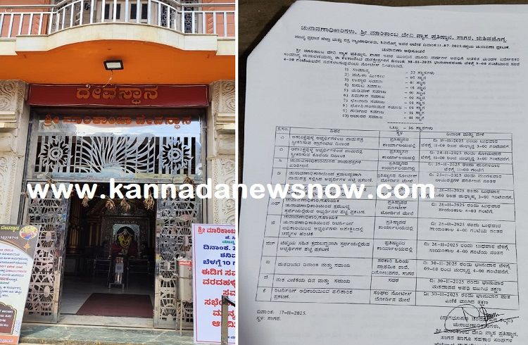 BIG NEWS: ನ.30ರಂದು ಸಾಗರದ ‘ಶ್ರೀ ಮಾರಿಕಾಂಬ ದೇವಿ ನ್ಯಾಸ ಪ್ರತಿಷ್ಠಾನ’ಕ್ಕೆ ಮತದಾನ: ಹೀಗಿದೆ ವೇಳಾಪಟ್ಟಿ