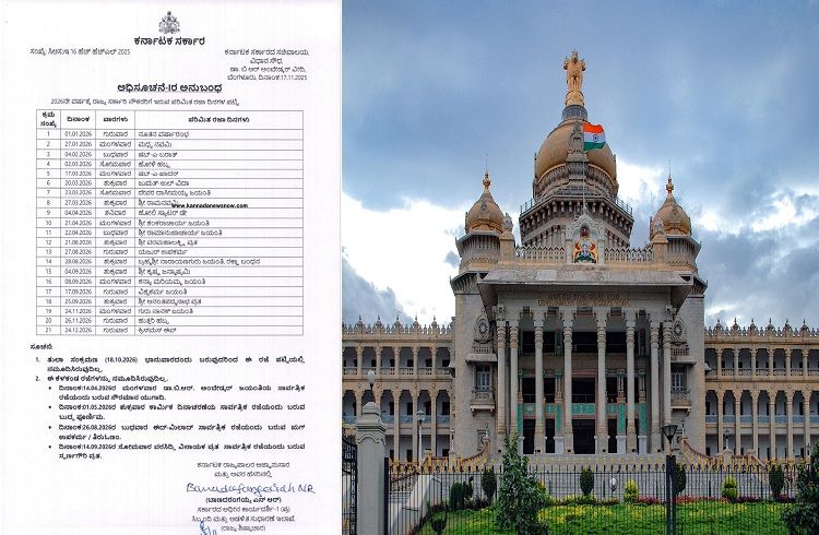 BIG NEWS : ‘ರಾಜ್ಯ ಸರ್ಕಾರಿ ನೌಕರ’ರೇ ಗಮನಿಸಿ : 2026ನೇ ಸಾಲಿನ `ಪರಿಮಿತ ರಜಾ ದಿನ’ಗಳ ಪಟ್ಟಿ ಹೀಗಿದೆ.!