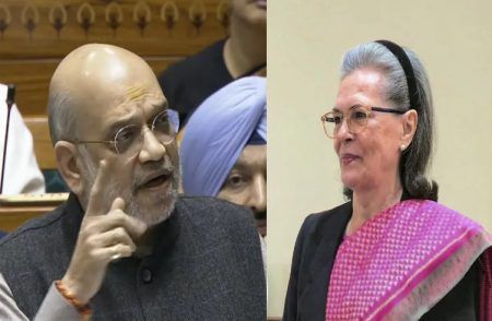 ನೆಹರೂ-ಇಂದಿರಾ ಯುಗದಲ್ಲಿ ಮತ ಕಳ್ಳತನ, ಸೋನಿಯಾ ಭಾರತೀಯರಾಗುವ ಮೊದ್ಲೇ ಮತದಾರರಾಗಿದ್ರು : ಅಮಿತ್ ಶಾ