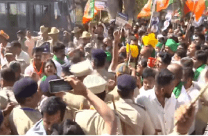 BREAKING : ಬೆಳಗಾವಿಯ ಸುವರ್ಣಸೌಧ ಮುತ್ತಿಗೆ ಹಾಕಲು ಹೊರಟಿದ್ದ ಬಿಜೆಪಿ ನಾಯಕರು ಪೊಲೀಸ್ ವಶಕ್ಕೆ!