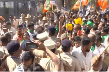 BREAKING : ಬೆಳಗಾವಿಯ ಸುವರ್ಣಸೌಧ ಮುತ್ತಿಗೆ ಹಾಕಲು ಹೊರಟಿದ್ದ ಬಿಜೆಪಿ ನಾಯಕರು ಪೊಲೀಸ್ ವಶಕ್ಕೆ!