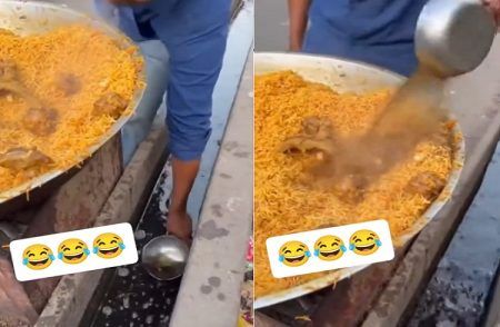 SHOCKING : `ಬಿರಿಯಾನಿ’ಯಲ್ಲಿ ಚರಂಡಿ ನೀರು ಮಿಕ್ಸ್ ಮಾಡಿದ ವ್ಯಾಪಾರಿ : ಆಘಾತಕಾರಿ ವಿಡಿಯೋ ವೈರಲ್ | WATCH VIDEO