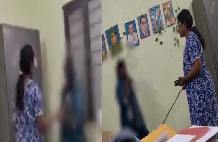 SHOCKING : ಹಾಸ್ಟೆಲ್ ನಲ್ಲಿ ವಿದ್ಯಾರ್ಥಿನಿಗೆ ಹಿಗ್ಗಾಮುಗ್ಗಾ ಥಳಿಸಿದ ವಾರ್ಡನ್ : ಆಘಾತಕಾರಿ ವಿಡಿಯೋ ವೈರಲ್ | WATCH VIDEO