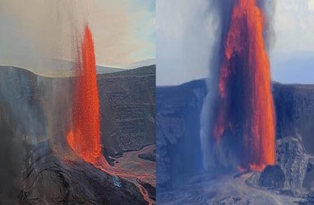 SHOCKING : ಹವಾಯಿಯಲ್ಲಿ ಜ್ವಾಲಮುಖಿ ಸ್ಪೋಟಗೊಂಡು 1 ಸಾವಿರ ಅಡಿಗಳಷ್ಟು ಎತ್ತರಕ್ಕೆ ಚಿಮ್ಮಿದ ಲಾವಾ : ವಿಡಿಯೋ ವೈರಲ್ | WATCH VIDEO