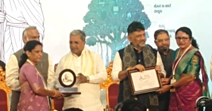 ಮದ್ದೂರು ತಾಲೂಕಿನ ಭಾರತೀನಗರ (ಕೆ.ಎಂ.ದೊಡ್ಡಿ) ಗ್ರಾ.ಪಂ.ಗೆ ಗಾಂಧಿ ಗ್ರಾಮ ಪುರಸ್ಕಾರ