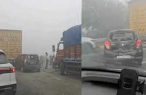 Watch video: ದಟ್ಟವಾದ ಮಂಜು: ನೋಯ್ಡಾ ಎಕ್ಸ್ಪ್ರೆಸ್ವೇಯಲ್ಲಿ ಹಲವು ವಾಹನಗಳ ಸರಣಿ ಅಪಘಾತ; ಅನೇಕರಿಗೆ ಗಾಯ!