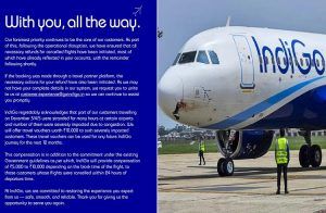 ತೊಂದರೆಗೊಳಗಾದ ಗ್ರಾಹಕರಿಗೆ ‘10,000 ಮೌಲ್ಯದ ವೋಚರ್’ಗಳನ್ನು ಪ್ರಕಟಿಸಿದ ಇಂಡಿಗೋ | IndiGo crisis