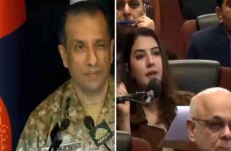 ಪಾಕ್ ಸೇನಾಧಿಕಾರಿಯ ವಕ್ರ ಬುದ್ಧಿ ; ‘ಮಹಿಳಾ ಪತ್ರಕರ್ತೆ’ಗೆ ಕಣ್ಣು ಹೊಡೆದು ಕಿಚಾಯಿಸಿದ ವಿಡಿಯೋ ವೈರಲ್
