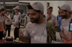 Watch video: ‘ದಪ್ಪ ಆಗ್ತೀನಿ, ಬೇಡ!’: ಜೈಸ್ವಾಲ್ ಕೇಕ್ ನೀಡಿದ್ದಕ್ಕೆ ರೋಹಿತ್ ಶರ್ಮಾ ನೀಡಿದ ತಮಾಷೆಯ ಪ್ರತಿಕ್ರಿಯೆ ವೈರಲ್!