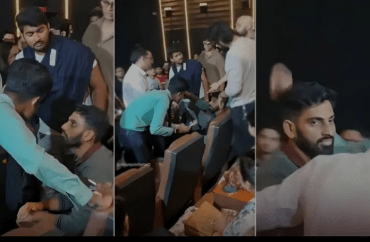 ‘ರಾಷ್ಟ್ರಗೀತೆಗೆ’ ನಿಲ್ಲಲು ನಿರಾಕರಿಸಿದ ವ್ಯಕ್ತಿ, ಚಿತ್ರಮಂದಿರದಿಂದ ಹೊರಹಾಕಿದ ಜನ | Watch video