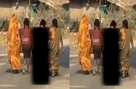 SHOCKING : ಬೆಚ್ಚಿ ಬೀಳಿಸೋ ಕೃತ್ಯ : ವಿವಾಹಿತ ಪುರುಷನೊಂದಿಗೆ ಓಡಿಹೋದ ವಿಧವೆ ಮಹಿಳೆಯ ಅರೆನಗ್ನಗೊಳಿಸಿ ಮೆರವಣಿಗೆ | WATCH VIDEO