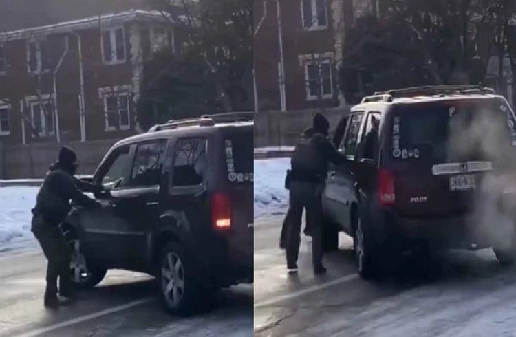 SHOCKING : ಕಾರು ನಿಲ್ಲಿಸದ ಮಹಿಳೆಗೆ ಗುಂಡಿಟ್ಟು ಹತ್ಯೆಗೈದ ಟ್ರಂಪ್ ಏಜೆಂಟ್ : ಆಘಾತಕಾರಿ ವಿಡಿಯೋ ವೈರಲ್ | WATCH VIDEO