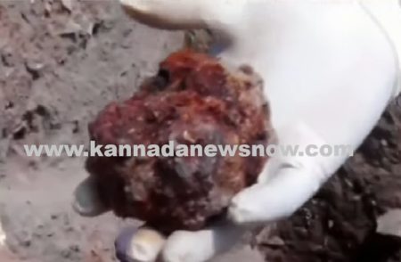ಲಕ್ಕುಂಡಿಯಲ್ಲಿ ಉತ್ಖನನದ ವೇಳೆ ಅರ್ಧ ಕೇಜಿಯಷ್ಟು ತೂಕದ ಲೋಹದ ವಸ್ತು ಪತ್ತೆ