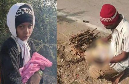 SHOCKING : ಮನಕಲುಕುವ ಘಟನೆ : ರಸ್ತೆ ಪಕ್ಕದಲ್ಲೇ ನವಜಾತ ಹೆಣ್ಣುಮಗುವಿನ ಅಂತ್ಯಕ್ರಿಯೆ ಮಾಡಿದ ತಂದೆ.!