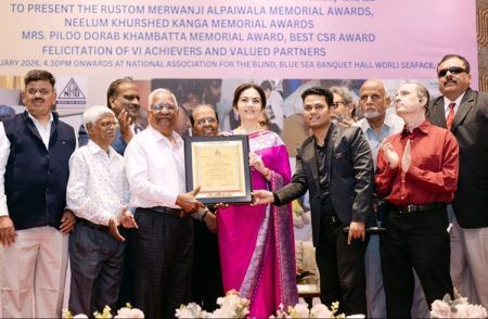 ರಿಲಯನ್ಸ್ ಫೌಂಡೇಶನ್ನಿಂದ ‘ಎನ್ಎಬಿ’ಗೆ 5 ಕೋಟಿ ನೆರವು ನೀಡಿದ ನೀತಾ ಅಂಬಾನಿ