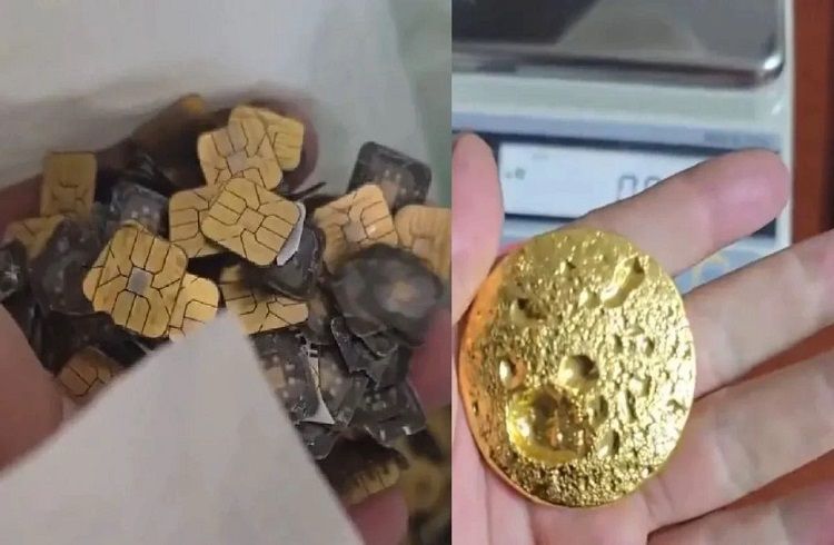 OMG : `ಸಿಮ್ ಕಾರ್ಡ್’ಗಳಿಂದ 200 ಗ್ರಾಂ `ಚಿನ್ನ’ ಹೊರತೆಗೆದ ಯುವಕ !