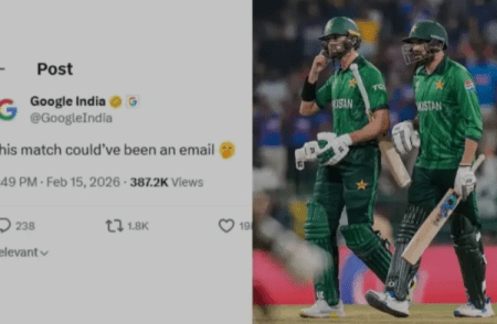 ಟಿ20 ವಿಶ್ವಕಪ್ ಟೂರ್ನಿಯಲ್ಲಿ ಭಾರತದ 61 ರನ್ ಗಳ ಭರ್ಜರಿ ಗೆಲುವಿನ ನಂತರ ಪಾಕಿಸ್ತಾನವನ್ನು ಅಪಹಾಸ್ಯ ಮಾಡಿದ ಗೂಗಲ್!