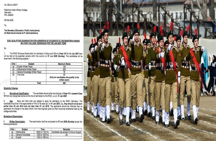 ಪೋಷಕರೇ ನಿಮ್ಮ ಮಕ್ಕಳನ್ನು `ಮಿಲಿಟರಿ ಕಾಲೇಜಿಗೆ’ ಸೇರಿಸಬೇಕಾ? 8ನೇ ತರಗತಿ ಪ್ರವೇಶಾತಿಗೆ ಅರ್ಜಿ ಸಲ್ಲಿಕೆ ಆರಂಭ
