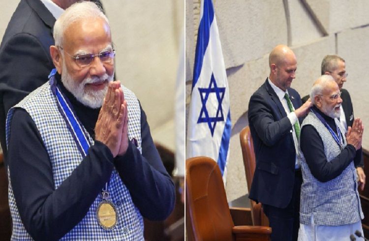 ಇಸ್ರೇಲ್ ಸಂಸತ್ತಿನಲ್ಲಿ ಮೋದಿ ಐತಿಹಾಸಿಕ ಭಾಷಣ: ‘ಸ್ಪೀಕರ್ ಆಫ್ ದಿ ನೆಸ್ಸೆಟ್ ಪದಕ’ ಪಡೆದ ಮೊದಲ ಜಾಗತಿಕ ನಾಯಕ | WATCH VIDEO