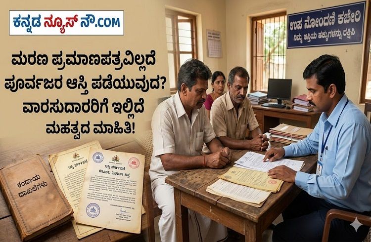 ಮರಣ ಪ್ರಮಾಣಪತ್ರವಿಲ್ಲದೆ ಪೂರ್ವಜರ ಆಸ್ತಿ ಪಡೆಯುವುದು ಹೇಗೆ? ವಾರಸುದಾರರಿಗೆ ಇಲ್ಲಿದೆ ಮಹತ್ವದ ಮಾಹಿತಿ!