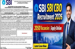 ಉದ್ಯೋಗವಾರ್ತೆ : ಪದವೀಧರರಿಗೆ ಭರ್ಜರಿ ಗುಡ್ ನ್ಯೂಸ್ : ‘SBI’ ನಲ್ಲಿ 2273 ಹುದ್ದೆಗಳಿಗೆ ಅರ್ಜಿ ಆಹ್ವಾನ |SBI Recruitment 2026