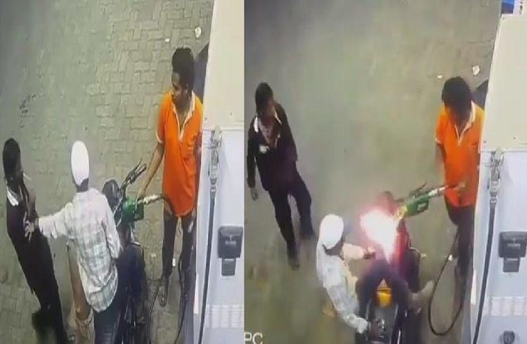 SHOCKING : ಸಿಗರೇಟ್ ಸೇದುವುದನ್ನು ತಡೆದಿದ್ದಕ್ಕೆ `ಪೆಟ್ರೋಲ್ ಪಂಪ್’ಗೆ ಬೆಂಕಿ ಹಚ್ಚಿದ ಕಿಡಿಗೇಡಿ : ಆಘಾತಕಾರಿ ವಿಡಿಯೋ ವೈರಲ್ | WATCH VIDEO