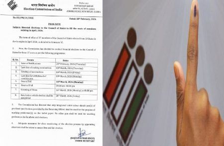 BREAKING : 10 ರಾಜ್ಯಗಳ 37 ರಾಜ್ಯಸಭಾ ಸ್ಥಾನಗಳಿಗೆ ಚುನಾವಣೆ ಘೋಷಣೆ : ಮಾ.16ಕ್ಕೆ ಮತದಾನ | Rajya sabha Election