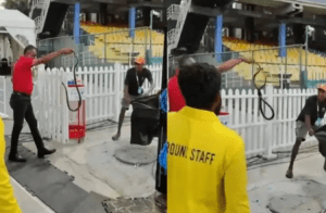 ಭಾರತ-ಪಾಕ್ ಹೈವೋಲ್ಟೇಜ್ ಪಂದ್ಯಕ್ಕೂ ಮುನ್ನ ಅನಿರೀಕ್ಷಿತ ಅತಿಥಿ: ಪಾಕ್ ಡಗೌಟ್ನಲ್ಲಿ ಪ್ರತ್ಯಕ್ಷವಾಯ್ತು ದೈತ್ಯ ಹಾವು | Watch video