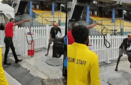 ಭಾರತ-ಪಾಕ್ ಹೈವೋಲ್ಟೇಜ್ ಪಂದ್ಯಕ್ಕೂ ಮುನ್ನ ಅನಿರೀಕ್ಷಿತ ಅತಿಥಿ: ಪಾಕ್ ಡಗೌಟ್ನಲ್ಲಿ ಪ್ರತ್ಯಕ್ಷವಾಯ್ತು ದೈತ್ಯ ಹಾವು | Watch video