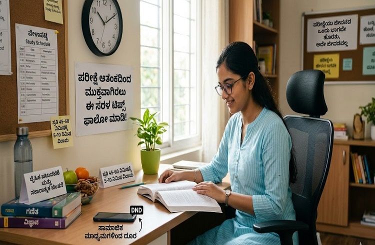 ವಿದ್ಯಾರ್ಥಿಗಳೇ ಗಮನಿಸಿ : ಪರೀಕ್ಷೆ ಆತಂಕದಿಂದ ಮುಕ್ತವಾಗಿರಲು ಈ ಸರಳ ಟಿಪ್ಸ್ ಫಾಲೋ ಮಾಡಿ !