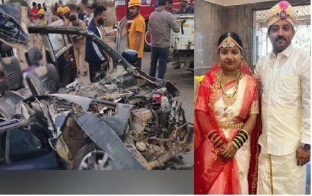 Haveri Shiggaon Horrific Road Accident