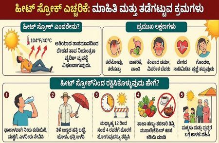 ALERT : `ಹೀಟ್ ಸ್ಟ್ರೋಕ್’ ಎಂದರೇನು? ಇದರಿಂದ ಹೇಗೆ ರಕ್ಷಿಸಿಕೊಳ್ಳುವುದು? ಇಲ್ಲಿದೆ ಮಾಹಿತಿ