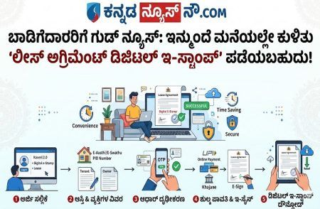 ಬಾಡಿಗೆದಾರರಿಗೆ ಗುಡ್ ನ್ಯೂಸ್: ಇನ್ಮುಂದೆ ಮನೆಯಲ್ಲೇ ಕುಳಿತು `ಲೀಸ್ ಅಗ್ರಿಮೆಂಟ್ ಡಿಜಿಟಲ್ ಇ-ಸ್ಟಾಂಪ್’ ಪಡೆಯಬಹುದು !