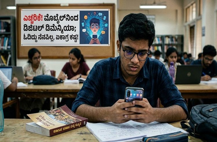 ALERT : ಮೊಬೈಲ್ ಬಳಕೆಯಿಂದ `ಡಿಜಿಟಲ್ ಬುದ್ಧಿಮಾಂದ್ಯತೆ’ : ವಿದ್ಯಾರ್ಥಿಗಳಿಗೆ ಓದಿದ್ದು ನೆನಪಿರಲ್ಲ.!