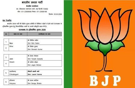 ರಾಜ್ಯಸಭಾ ಚುನಾವಣೆ: ಬಿಜೆಪಿ ಅಭ್ಯರ್ಥಿಗಳ ಪಟ್ಟಿ ಪ್ರಕಟ, ಬಿಹಾರದಿಂದ ರಾಷ್ಟ್ರೀಯ ಅಧ್ಯಕ್ಷ ನಿತಿನ್ ನಬಿನ್ ಕಣಕ್ಕೆ!