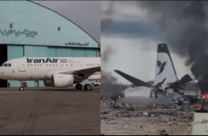 ತೀವ್ರಗೊಂಡ ಯುದ್ದ: ಬುಶೆಹರ್ ವಿಮಾನ ನಿಲ್ದಾಣದ ಮೇಲೆ ದಾಳಿ, ಸುಟ್ಟು ಭಸ್ಮವಾಯಿತು ಪ್ರಯಾಣಿಕರ ವಿಮಾನ | Watch video